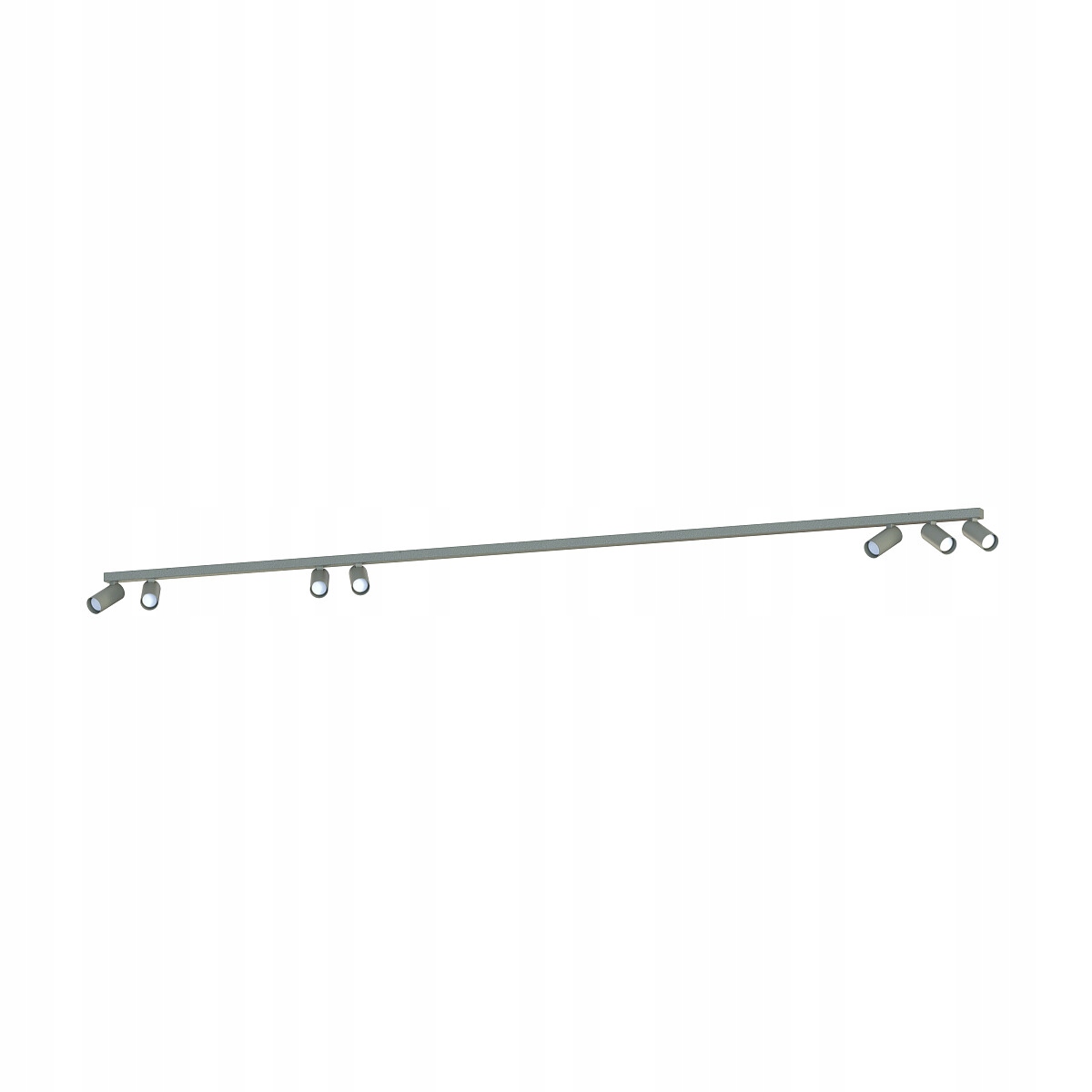 Lampa szynowa Nowodvorski Fourty VII 7x GU10 200 cm do korytarza Szara
