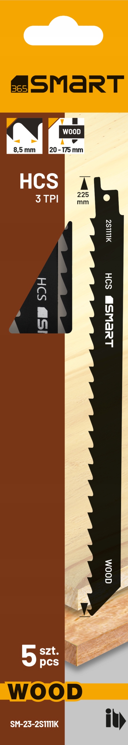 

SMART365 Brzeszczot Do Piły Szablastej 225MM