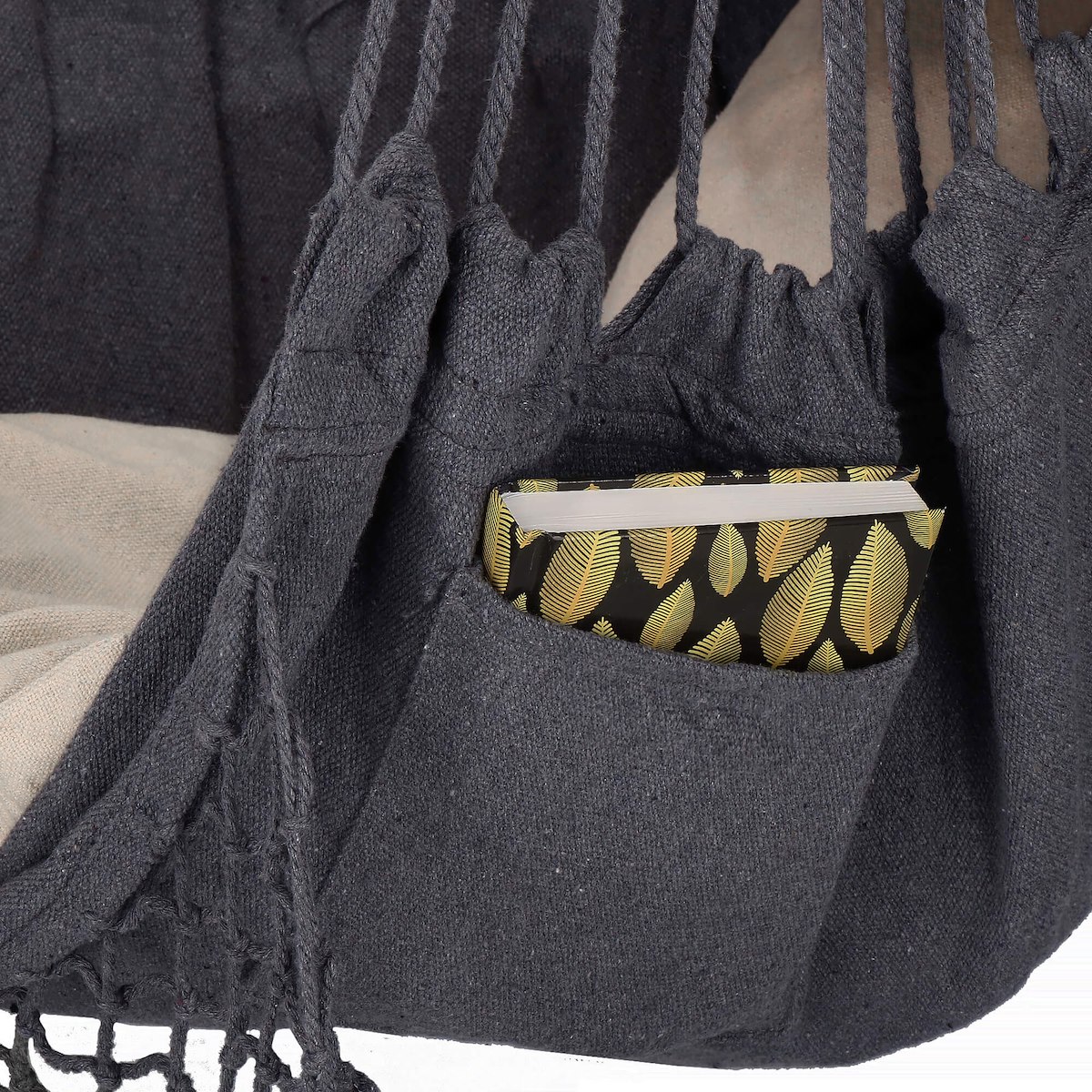 FOTEL WISZĄCY OGRODOWY BRAZYLIJSKI BUJANY HUŚTAWKA HAMAK KOKON + 2 PODUSZKI Średnica/szerokość maksymalna 100 cm