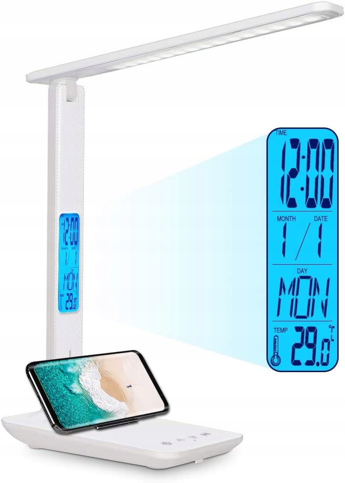 

Lampka biurkowa biurko Wyświetlacz Led Zegar Data