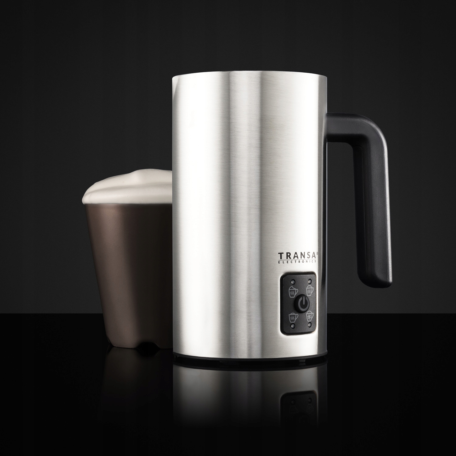 Spieniacz do mleka z PODGRZEWACZEM 2 MIESZADEŁKA 4 TRYBY SPIENIANIA 500W Stan opakowania oryginalne