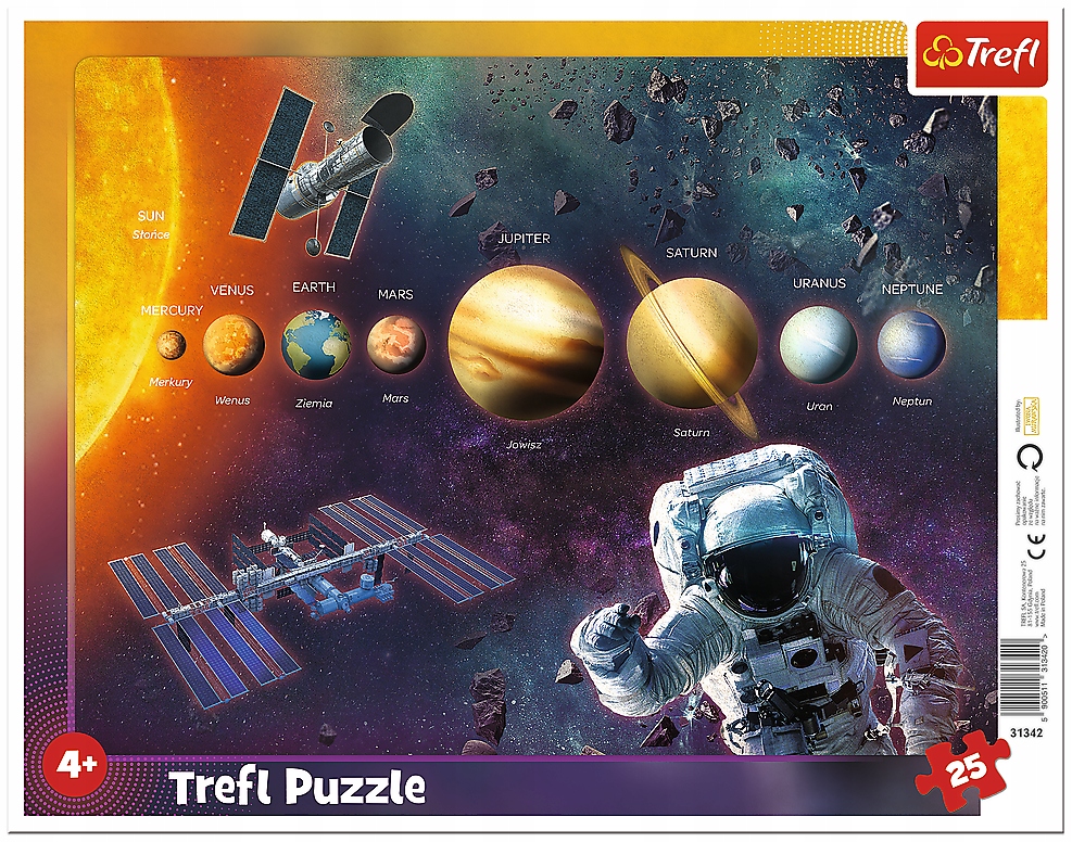 

Puzzle Ramkowe 25 El. Układ Słoneczny Trefl 31342