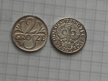 moneta 2 grosze 1939 PRÓBA