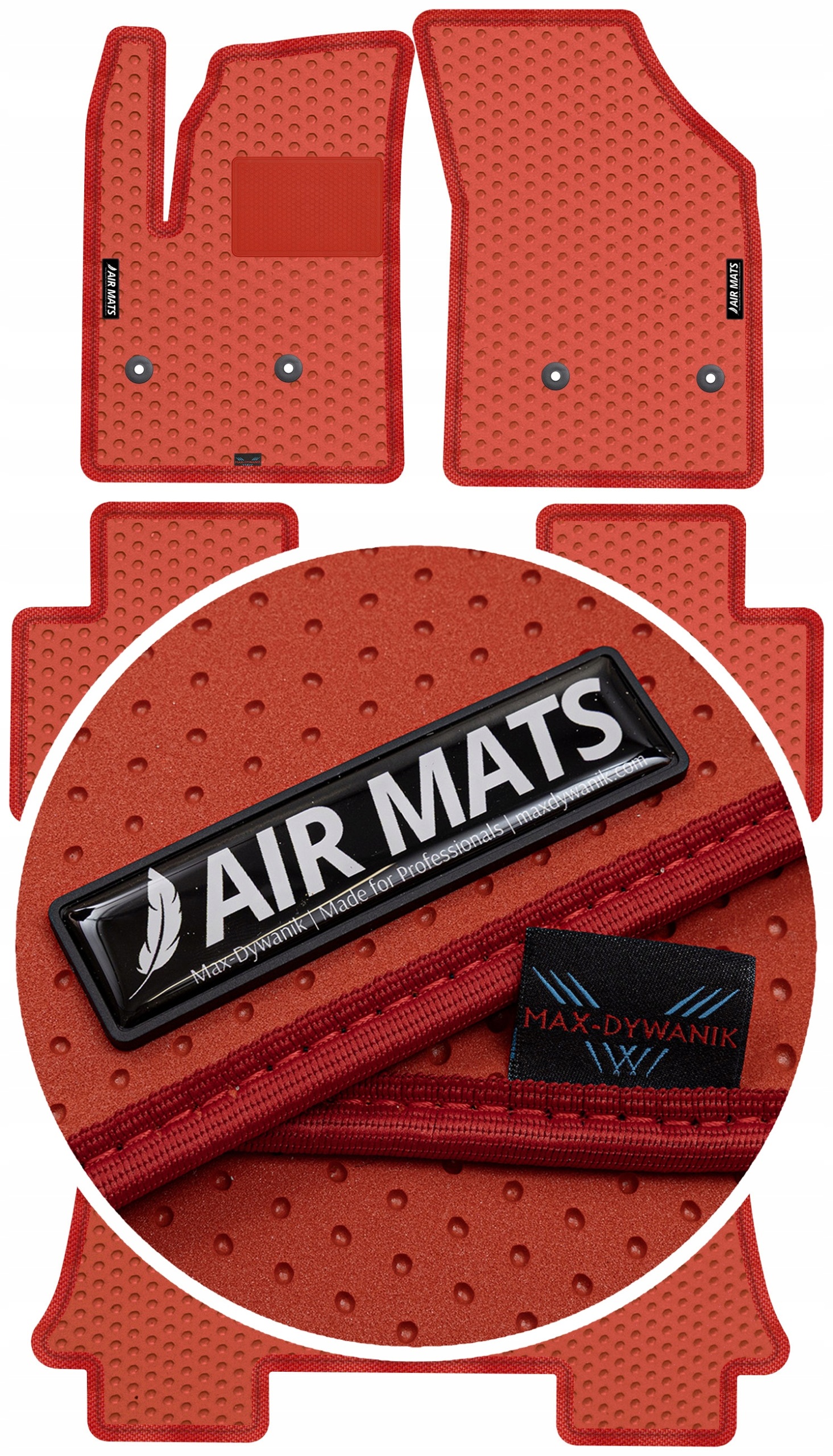 Maxus Euniq 5 Van 2019-2023 Gumové rohože Air Mats Červené