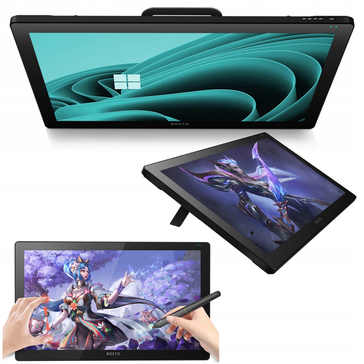 Tablet Bosto X7 N100 16 Gb 512 Gb 2v1 počítač počítač 21,5"