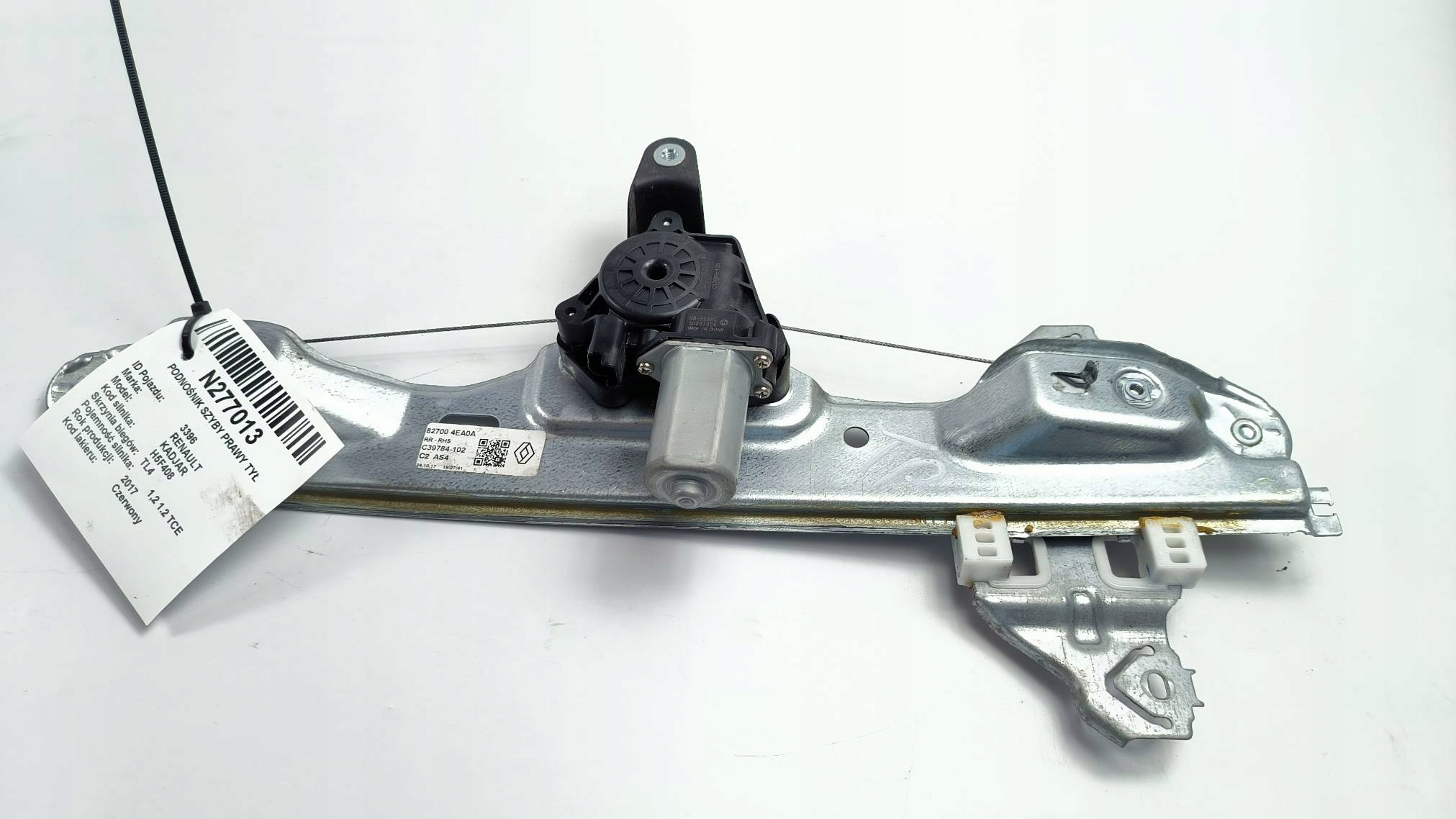 window regulator right rear part 827004EA0A RENAULT KADJAR