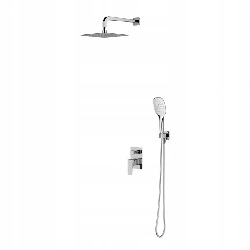 Podomietkový Sprchový Set S Batériou, Chróm