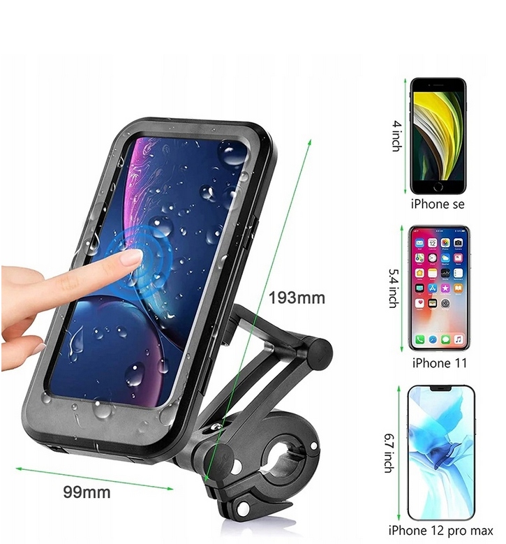 WODOODPORNY UCHWYT ROWEROWY MOTOCYKLOWY NA TELEFON Marka Inna marka
