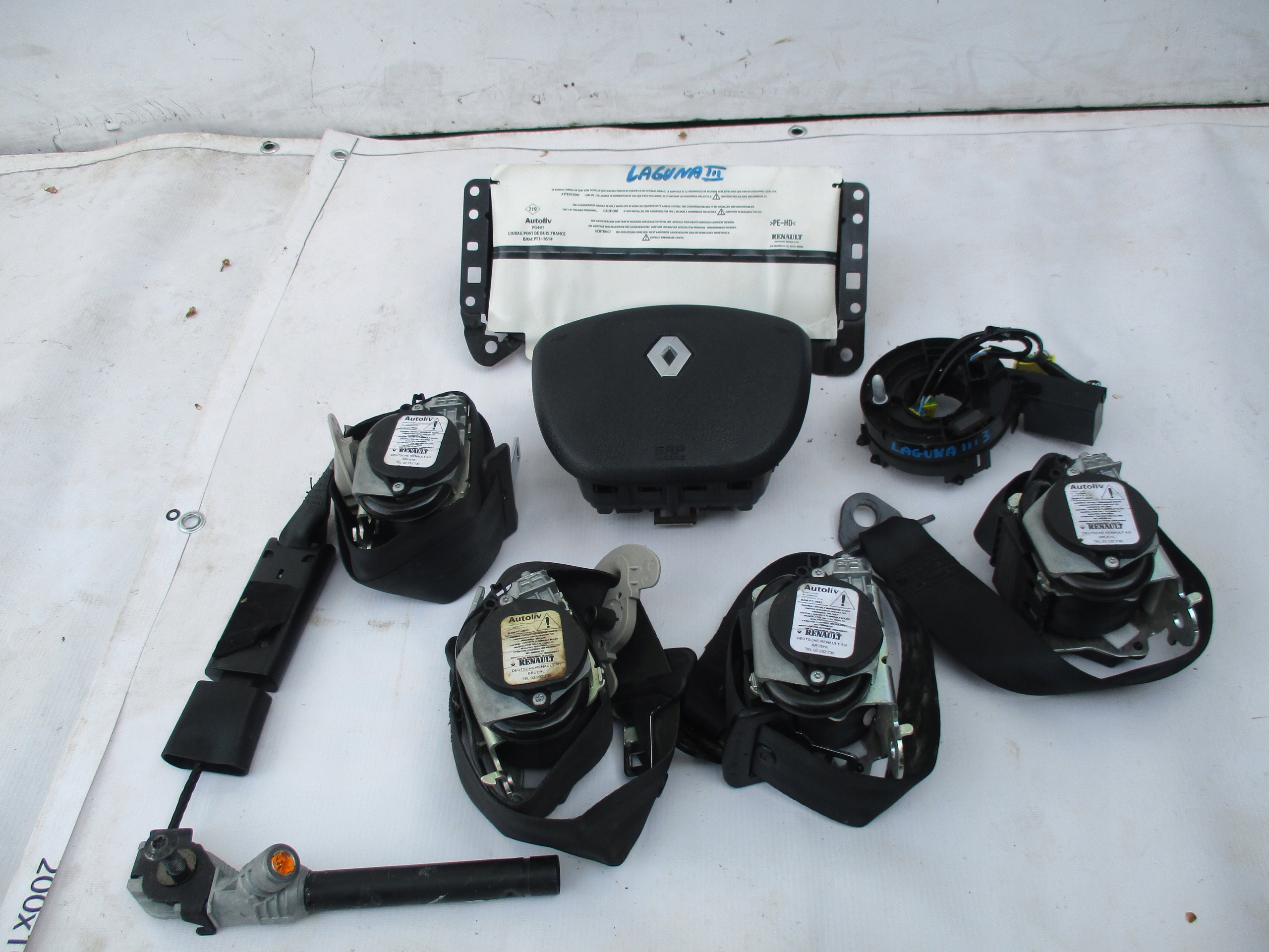 Airbags + Gurten Renault Laguna III 3
