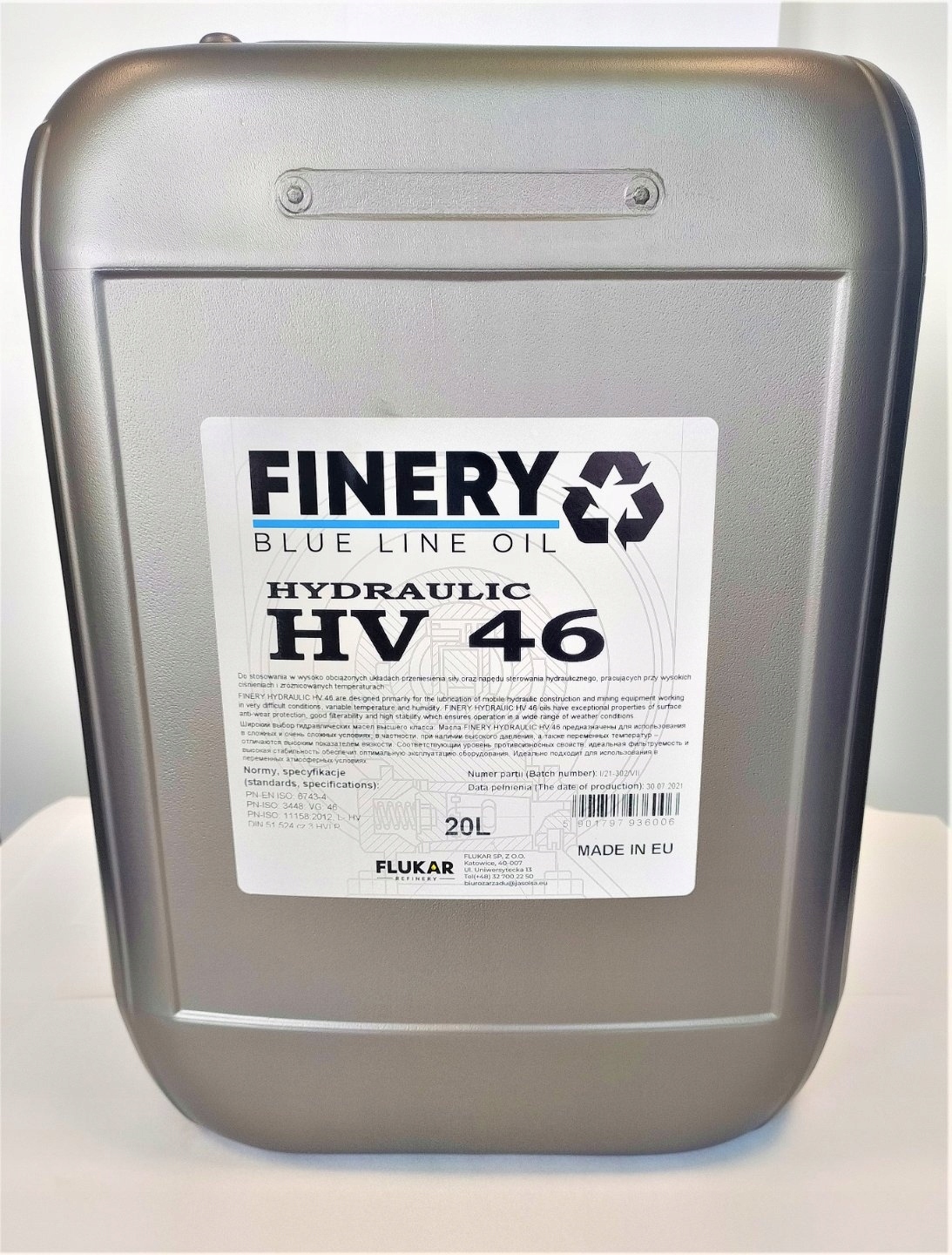 Hydraulický olej Finery 20L Finery