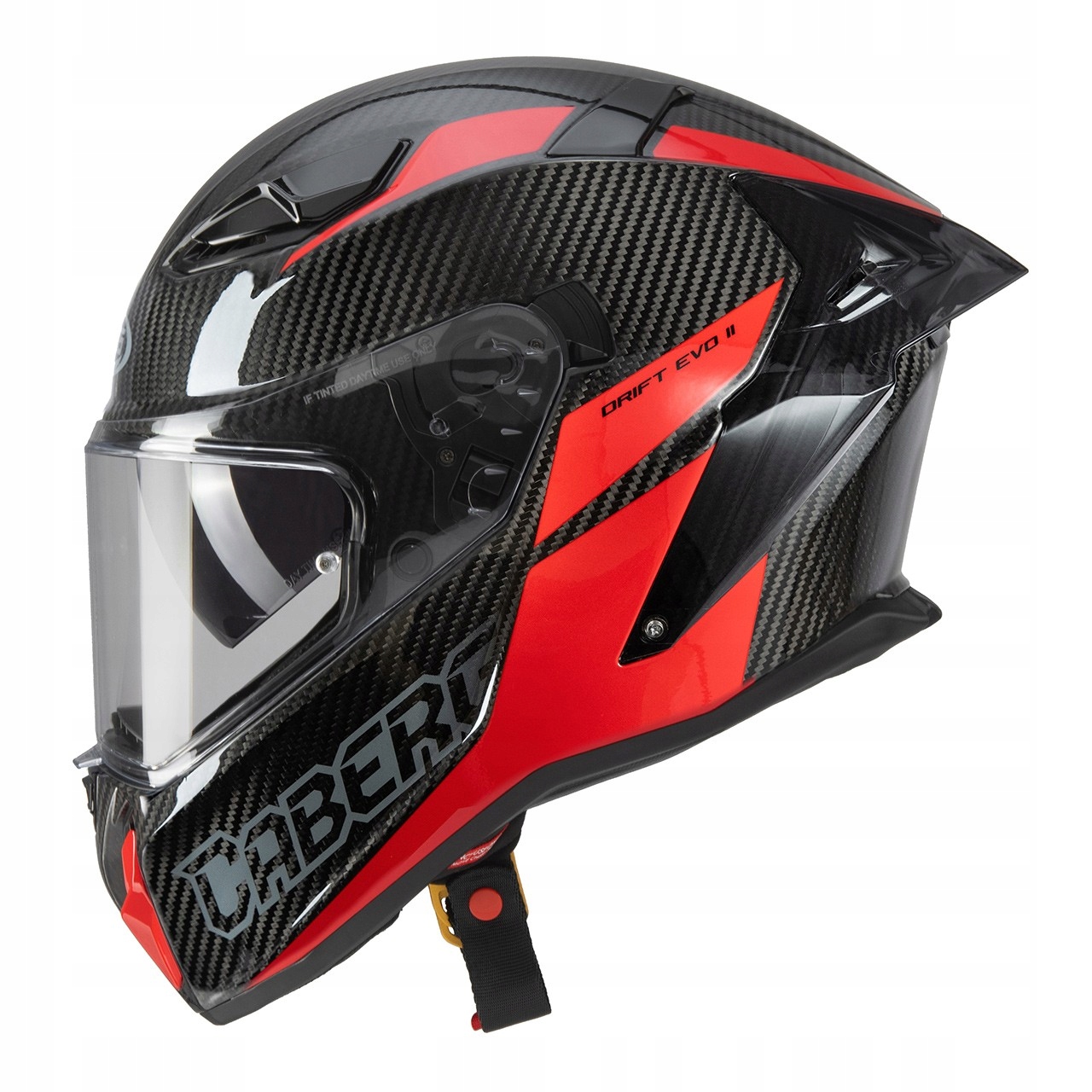 Prilba Caberg Drift Evo II Carbon Nova Red L čierna/sivá/červená
