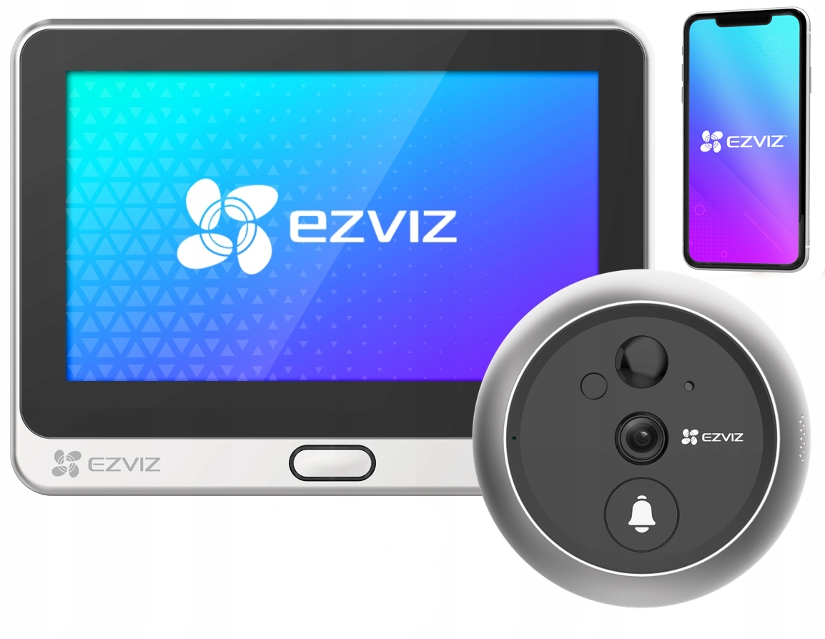 

Inteligentny wizjer DP2C Ezviz kamera WiFi Dzwonek