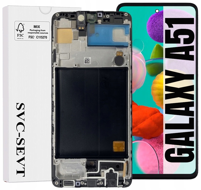 Displej Pro Samsung Galaxy A51 A515 Originál Oem Displej +rámeček