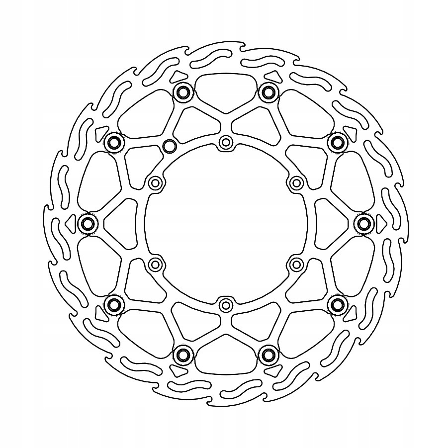 Moto-master Predný Plávajúci Kotúč 320 M (supermoto) Je Vhodný Pre Ktm, Husqvar