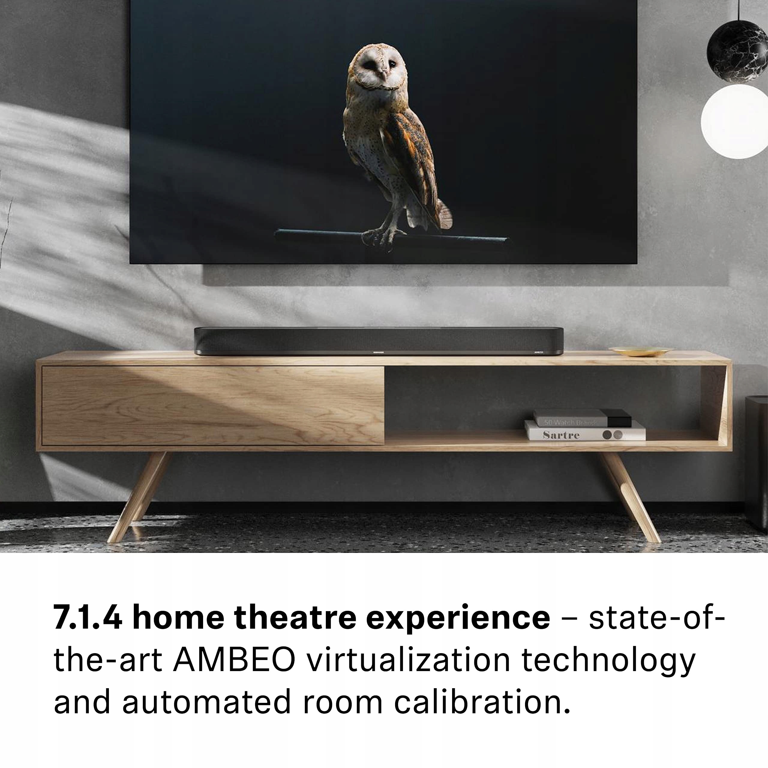 SENNHEISER Ambeo Soundbar Plus 3D Surround Dla TV i Muzyki Dual Subwoofer — miniatura 3