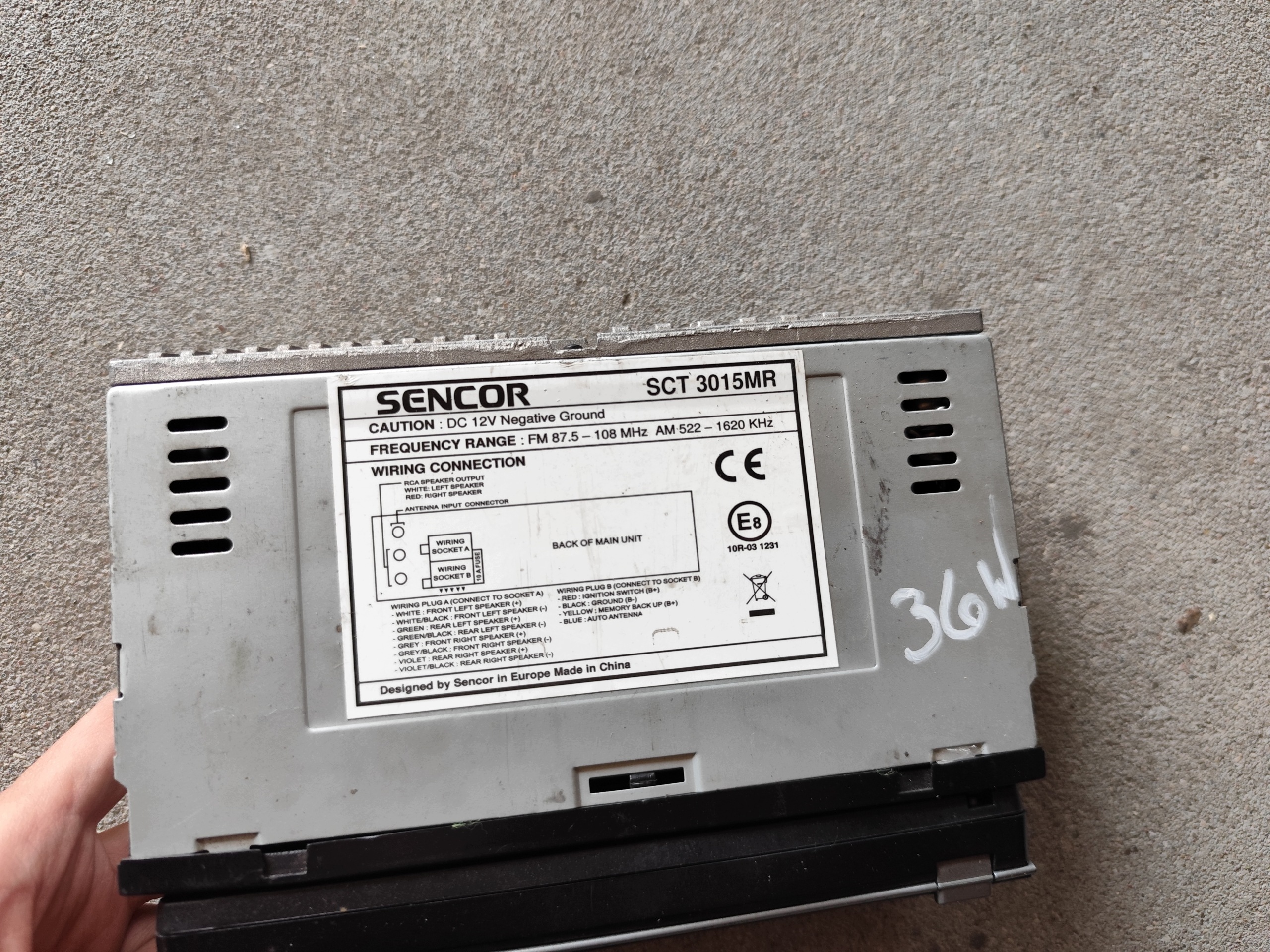 Radio radio SENCOR SCT3015MR