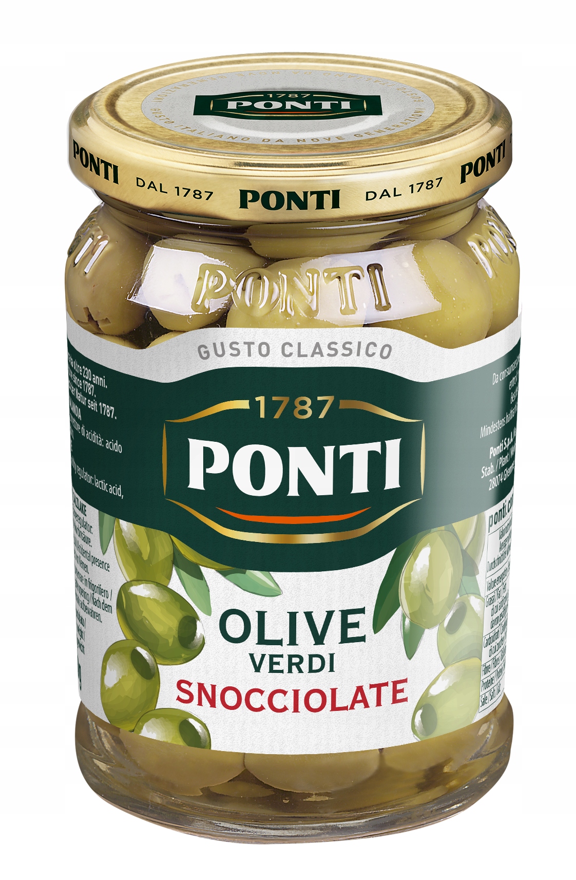 

Ponti oliwki zielone bez pestek 290g/130g