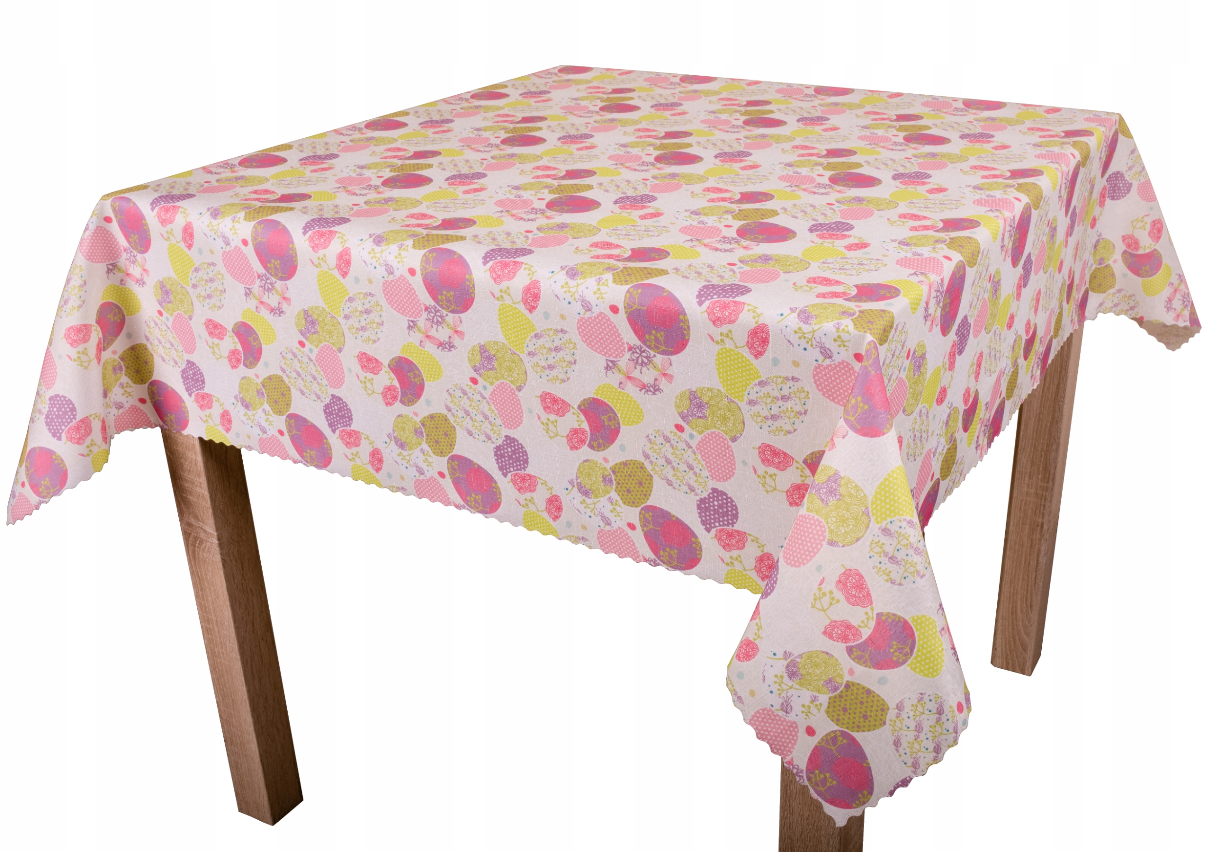 Vánoční ubrus na Velikonoce odolný proti skvrnám Barevné psaníčka 140x440