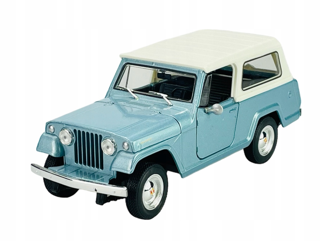 Welly 1967 Jeepster Commando Station Wagon Blue 1:24 Metal Nový Model