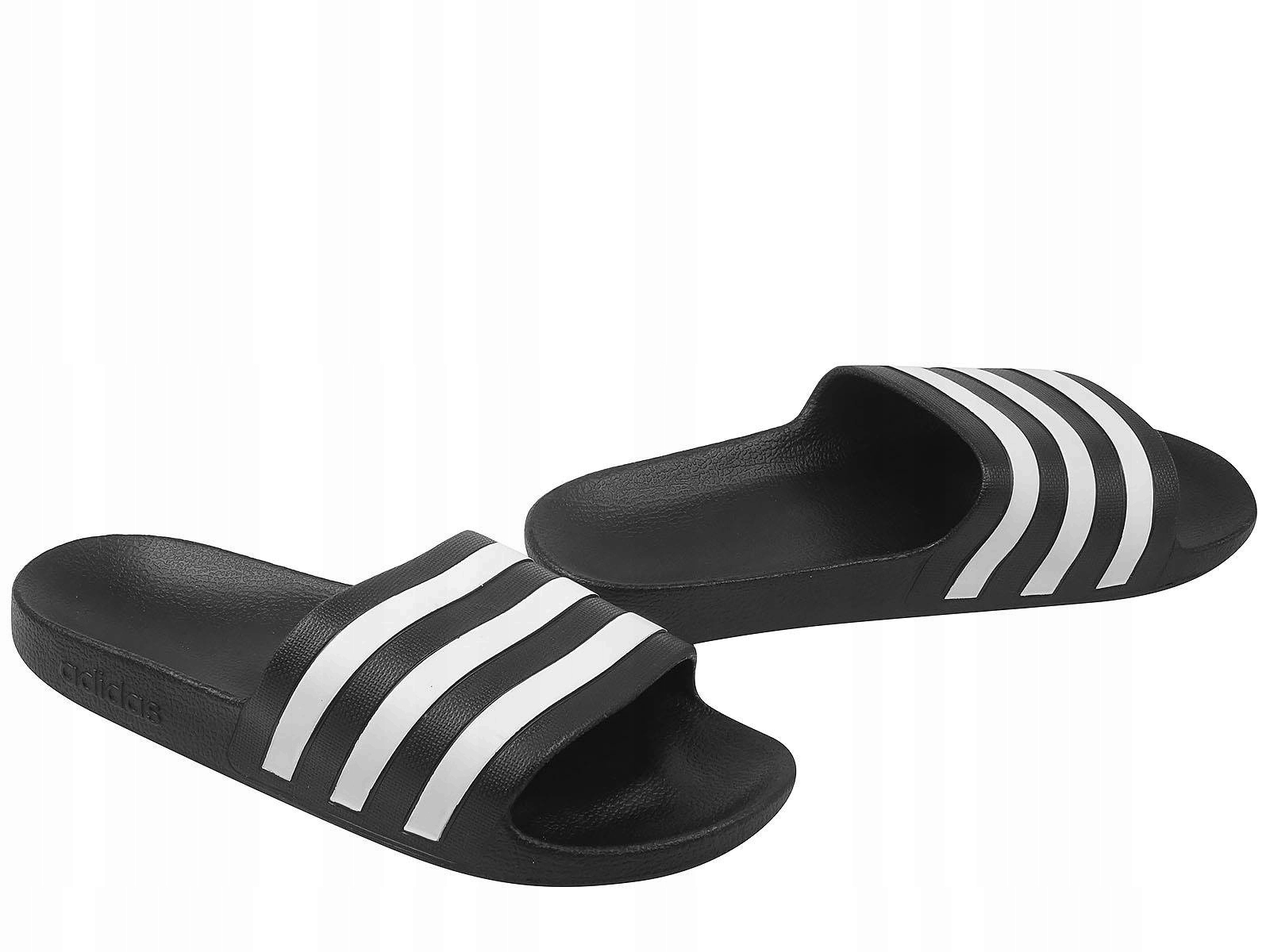 Adidas Adilette Aqua F35543 Męskie Czarne Klapki Basenowe Plażowe Kapcie