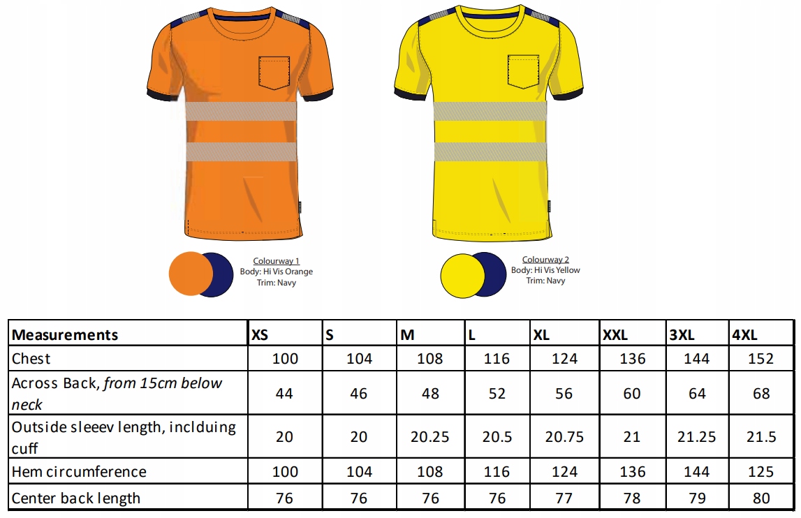 KOSZULKA ROBOCZA OSTRZEGAWCZA T181 PORTWEST XL Rodzaj t-shirt