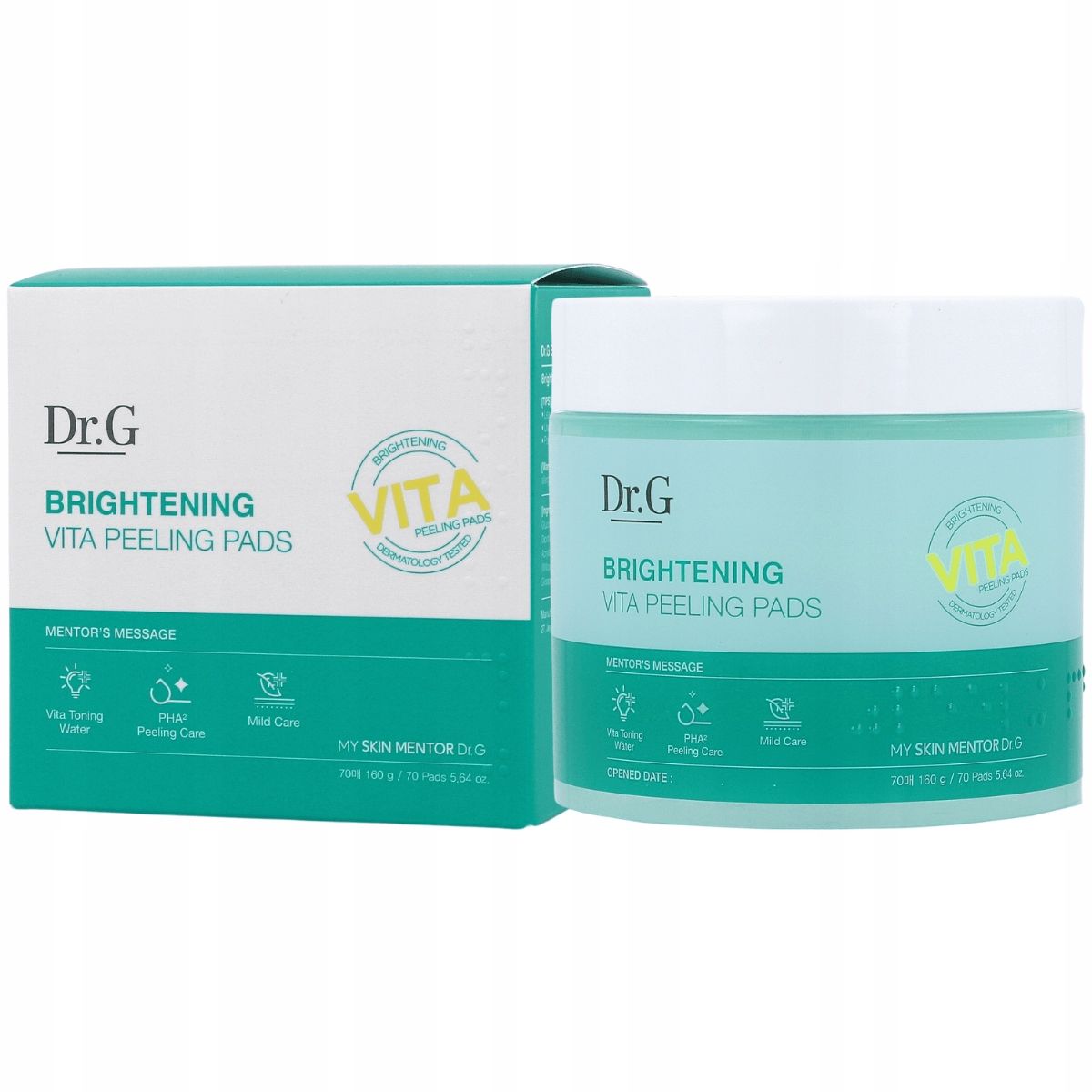 Doctor.G Brightening Vita Peeling Pads, 70 ks peelingové vločky