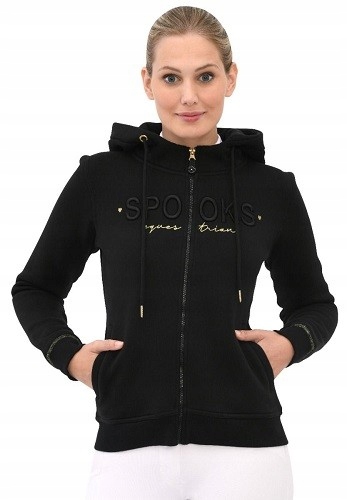Bluza rozpinana jeździecka Spooks Annber black L 40