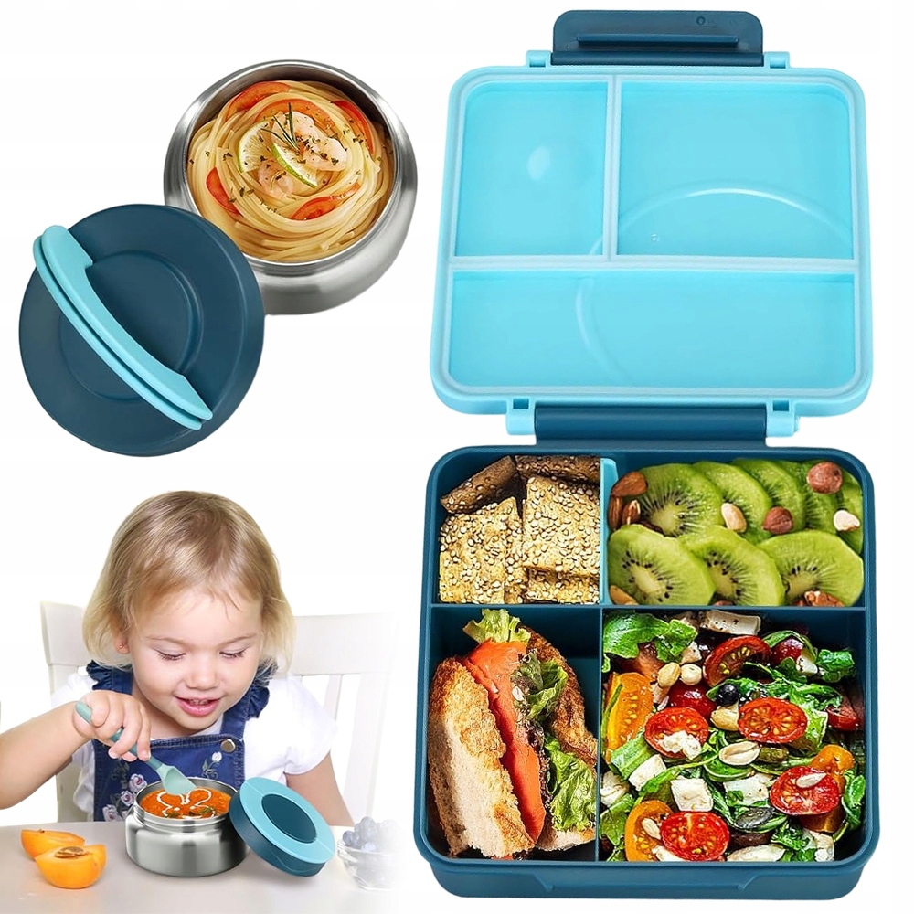 Termosový Obědový Box S Občerstvením Do Školy, Nádoba Pro Děti