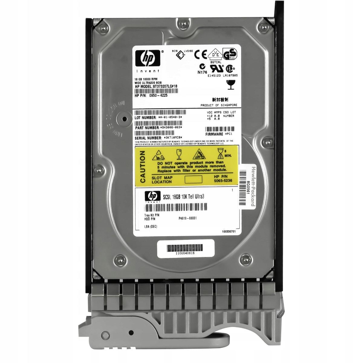 Hp P4619-69001 0950-4225 18,2 Gb 10K 8MB Scsi U320 3,5'' ST373207LC#18