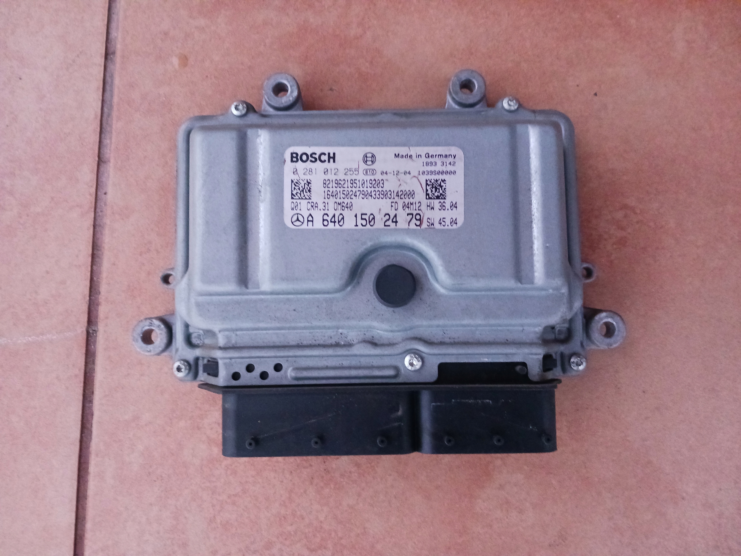 computer of the engine MERCEDES W169 W245 2,0 CDI A6401502479