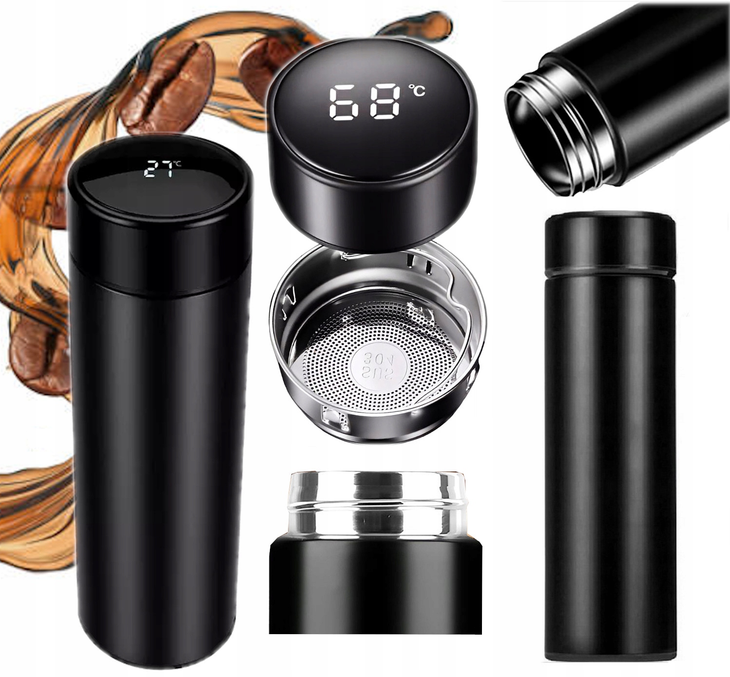 

Inteligentny Kubek Termiczny Bidon Termos 500ml