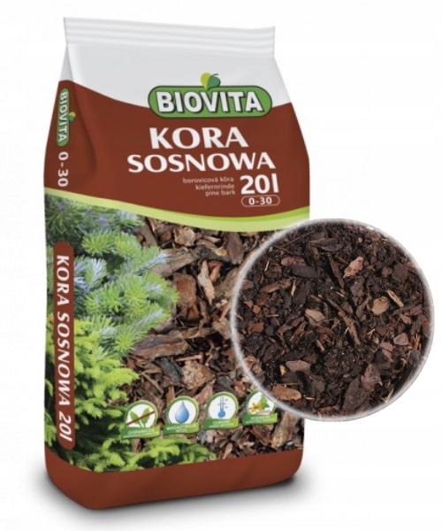 

Biovita Kora Sosnowa Mielona 0-30mm Kompostowana