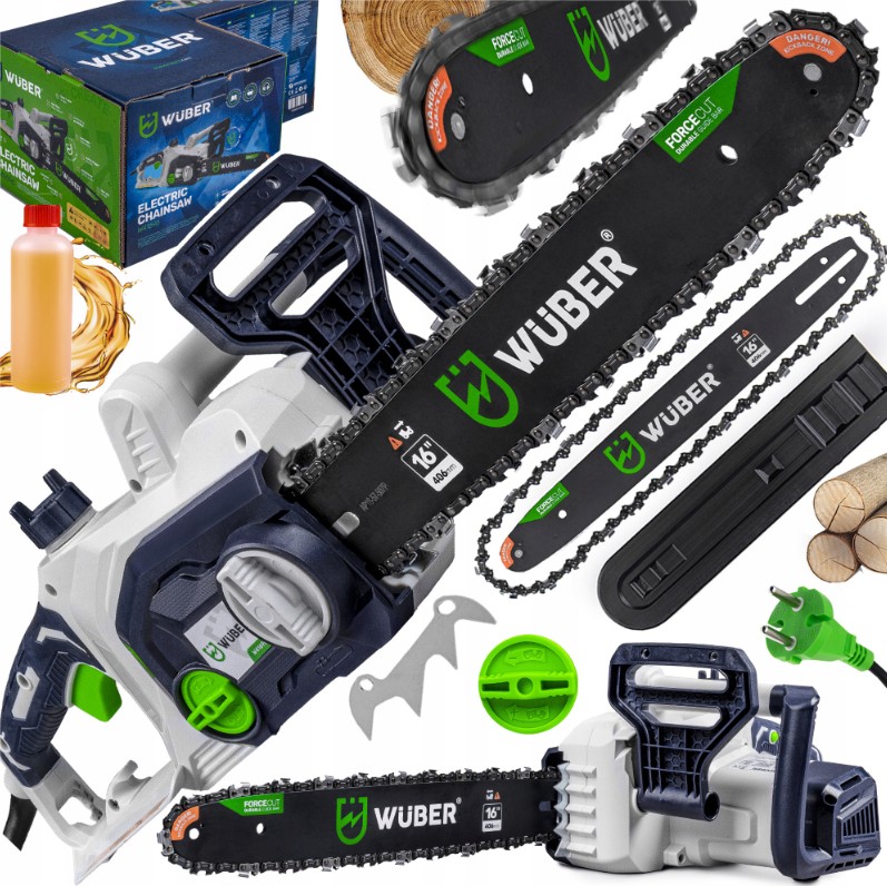 Piła Łańcuchowa Pilarka 2000W Elektryczna Prowadnica Łańcuch 16" 40 CM