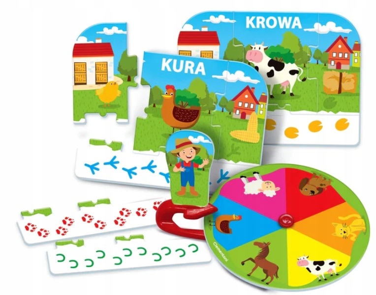 GRA ZWIERZĘTA NA FARMIE CLEMENTONI 3+ PREZENT DLA DZIECKA DLA PRZEDSZKOLAKA EAN (GTIN) 8005125507689