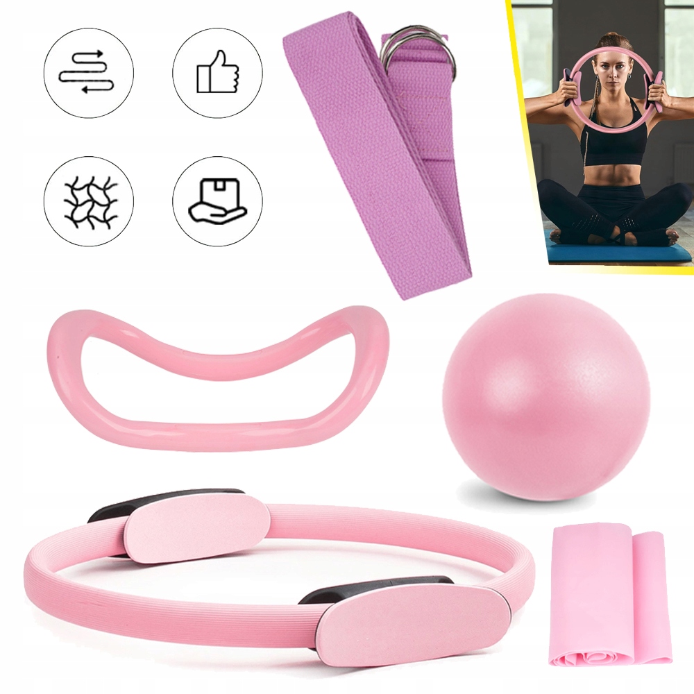 Zestaw Pierścionków Do Pilatesu Taśmami Oporowymi Pierścieniem Do Pilatesu