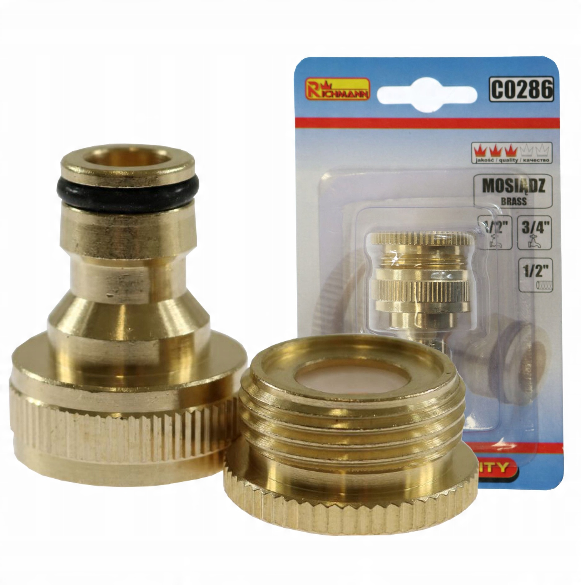 

Przyłącze Do Kranu 1/2'' 3/4'' Mosiądz Richmann