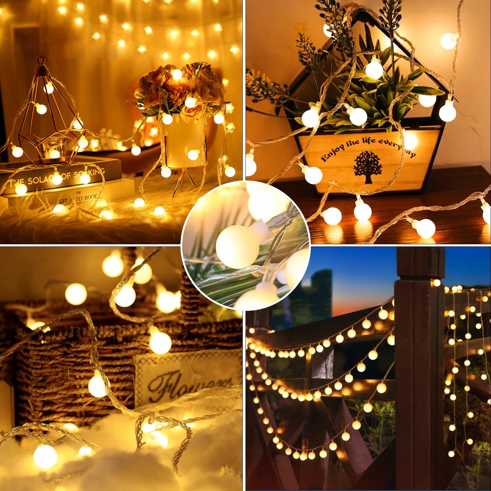 BRAND LAMPKI LED 27M 200 LED DO WNĘTRZ I NA ZEWNĄTRZ OŚWIETLENIE OGRODOWE — miniatura 6