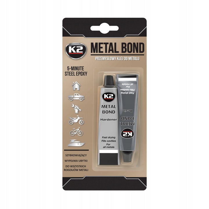 

K2 Metal Bond Dwuskładnikowy Szybki Klej Do Metalu