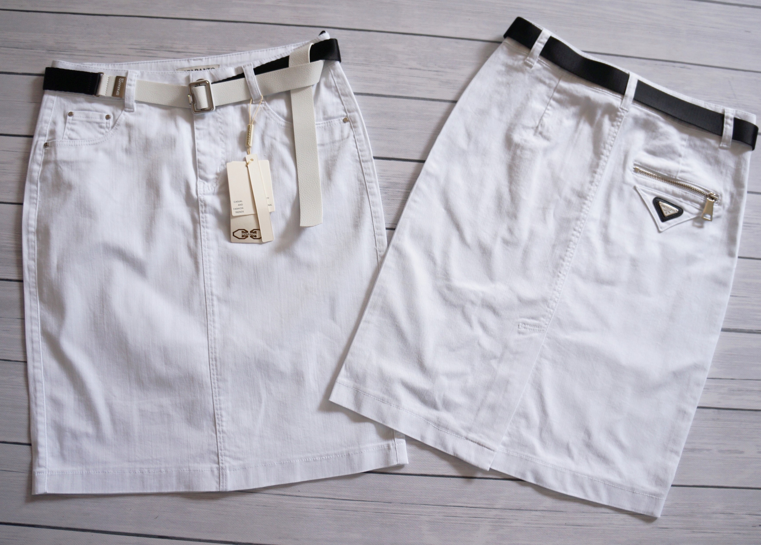 

tujkama_ESPARANTO Premium Biała Spódnica Esperanto