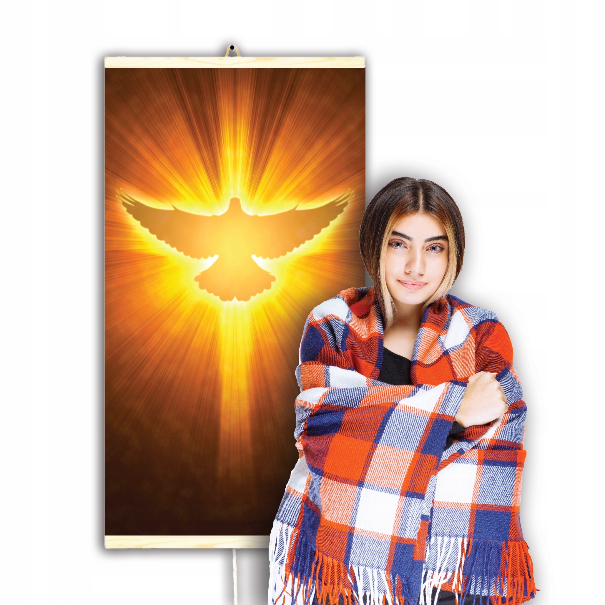 Efektívny infračervený ohrievač EasyHeater s regulátorom 430 W Duch Svätý