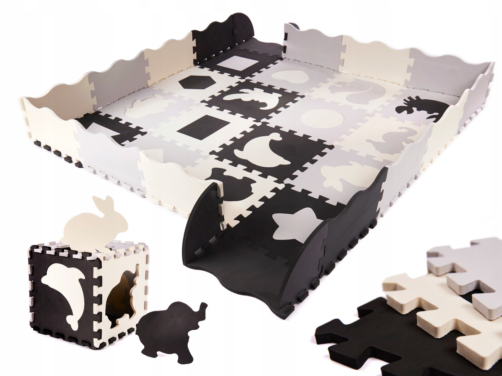 

Duża mata dzieci 36 Puzzle Piankowe edukacyjne