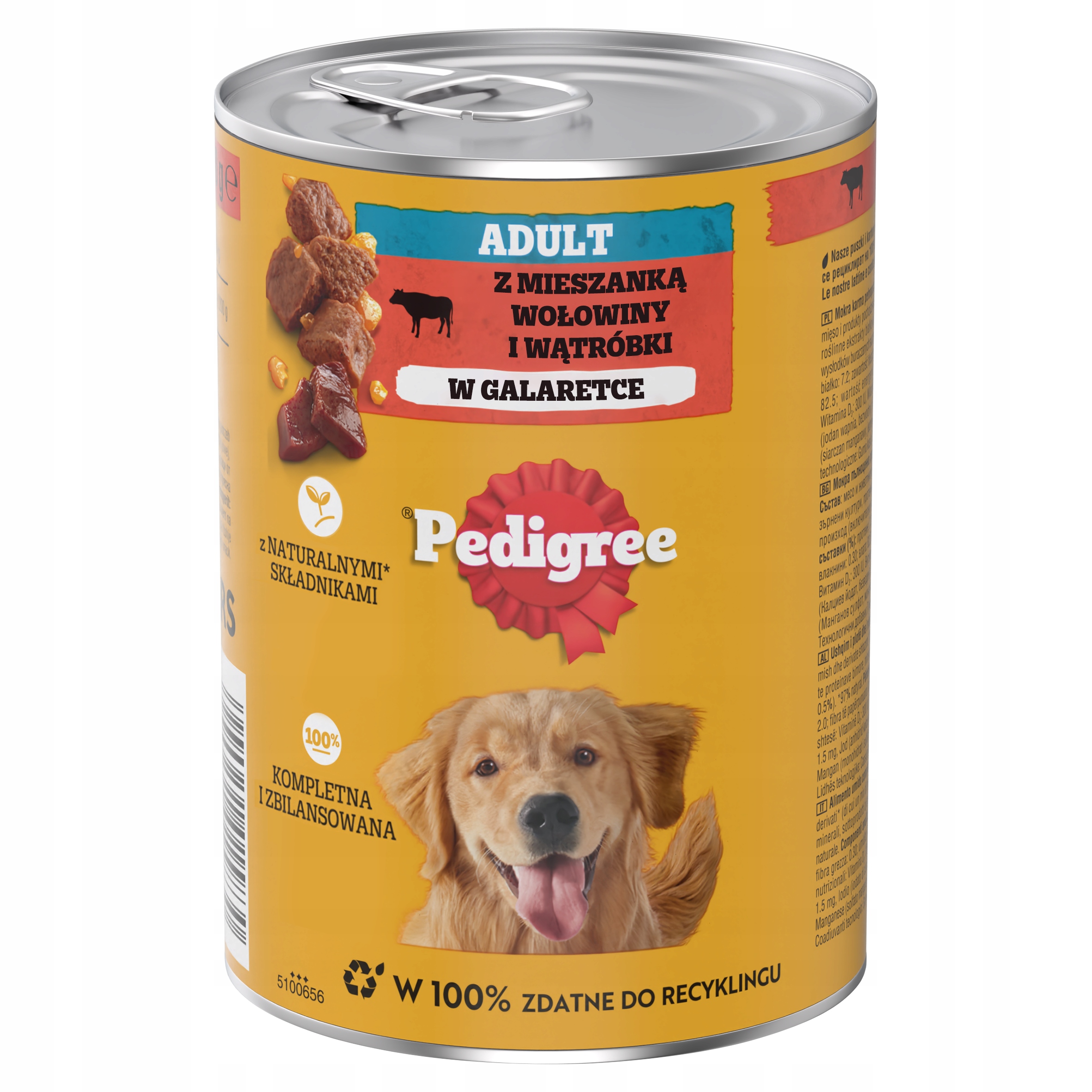 Levně Pedigree Adult Hovězí v želé mokré krmivo pro psy 24x400g