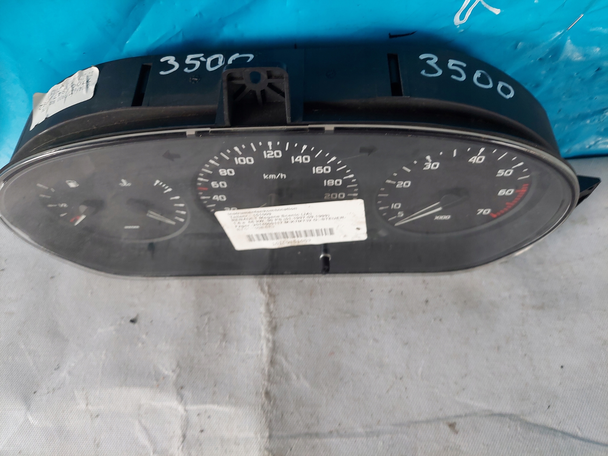 dials clock MEGANE SCENIC and 1.6 B 7700847782