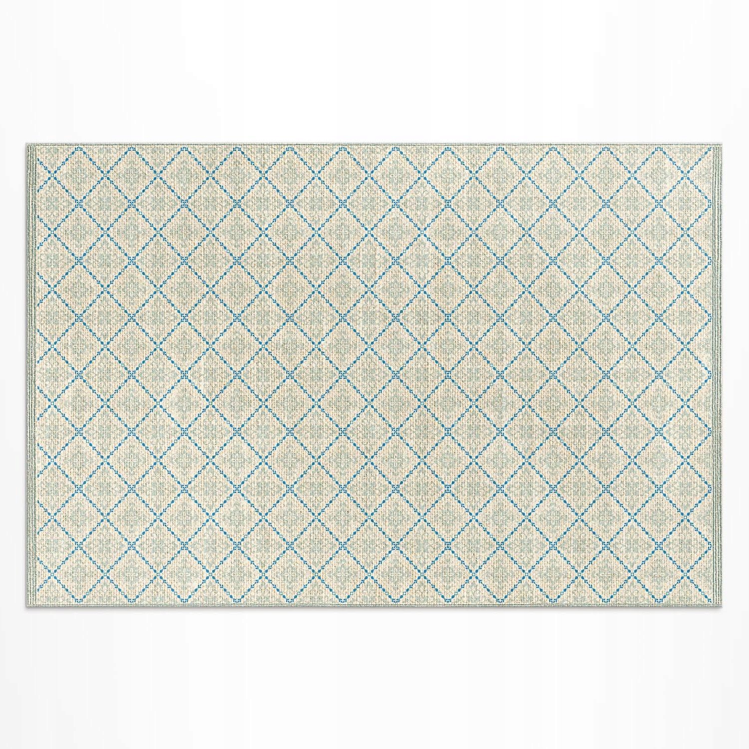Odolný vinylový koberec do záhrady Rozmer: 210 x 140 cm Geometrické línie