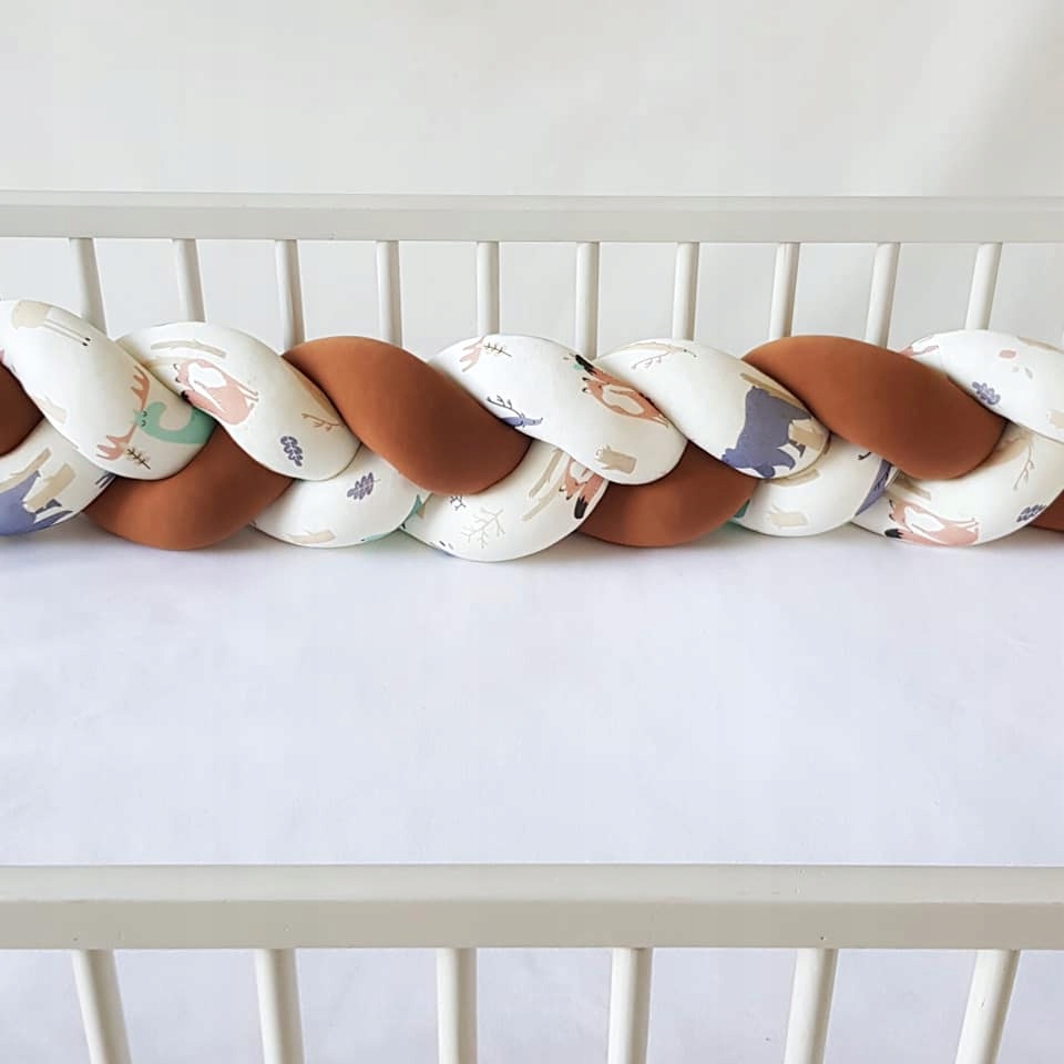 

Ochraniacz do łóżeczka warkocz 120cm Klas dzianina