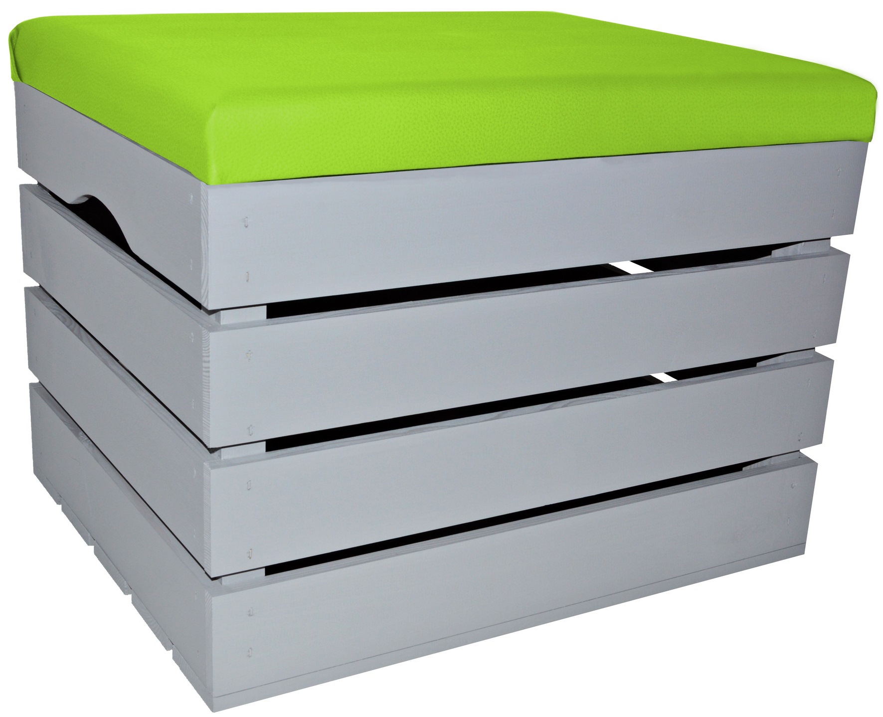 Taburet Borovice Sedák S Úložným Prostorem Kůže