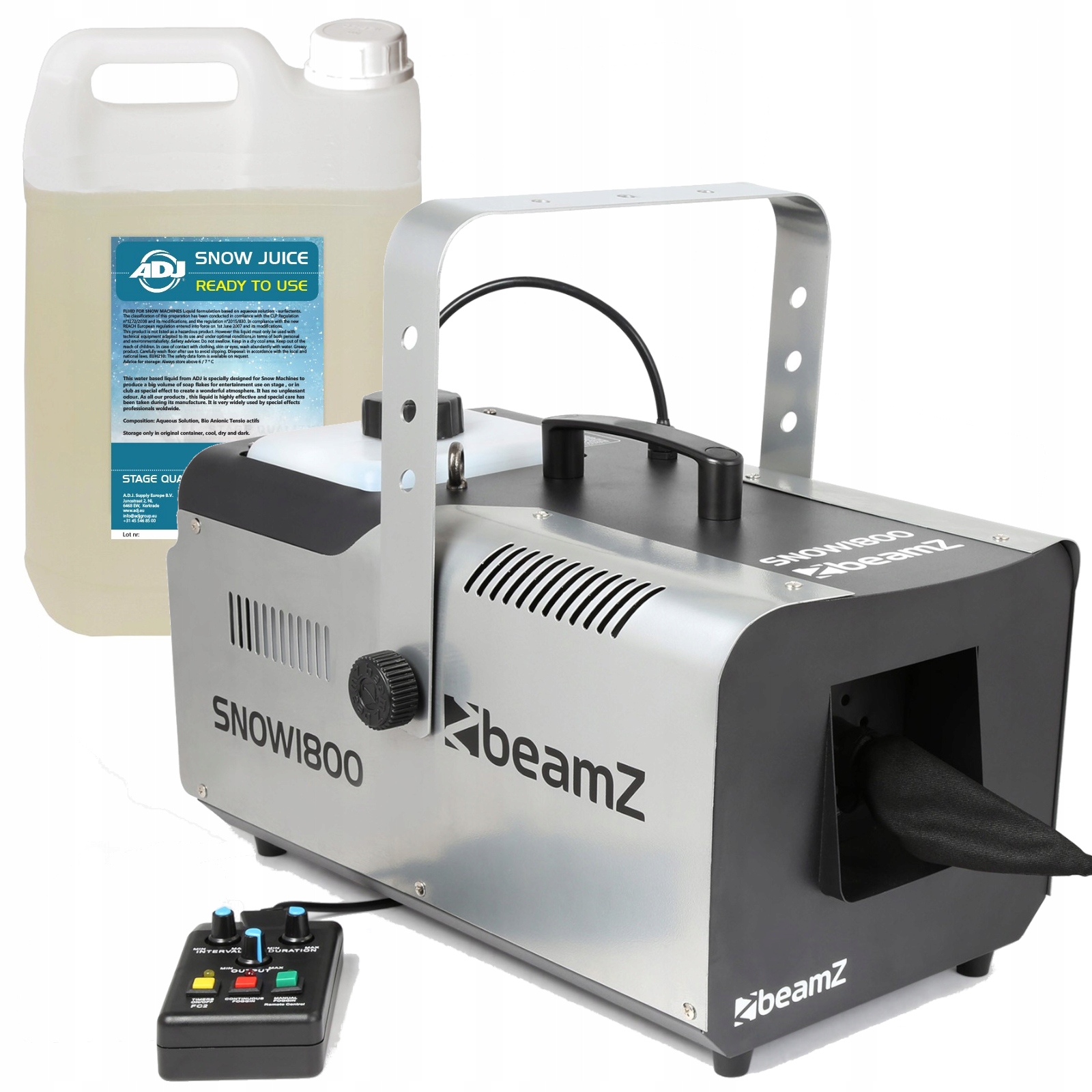 Maszyna do Śniegu BeamZ Snow 1800 z baniakiem płynu ADJ 5l