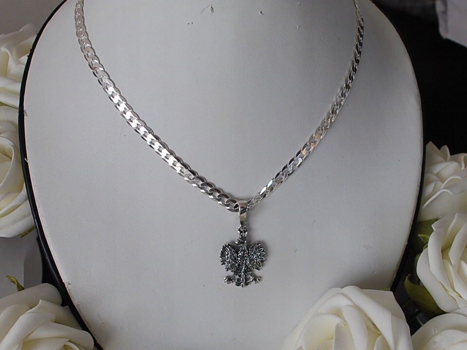 pr.925 SREBRO ZAWIESZKA WISIOR ORZEŁ GODŁO POLSKI Cechy nie zawiera niklu występuje w komplecie