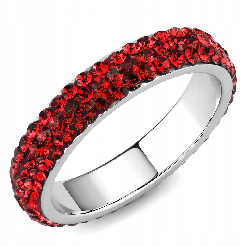 Prstýnek prsten Luxury Red Swarovski r 12