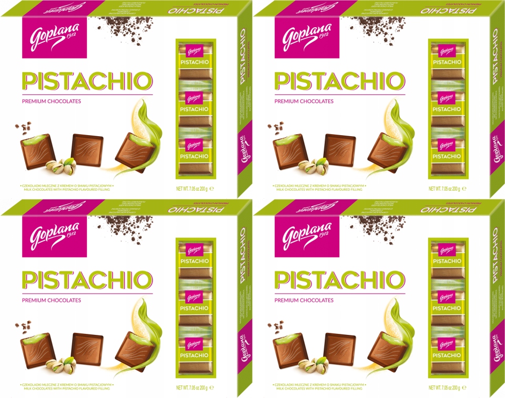 Goplana Bombonierka Pistacje 200g x4